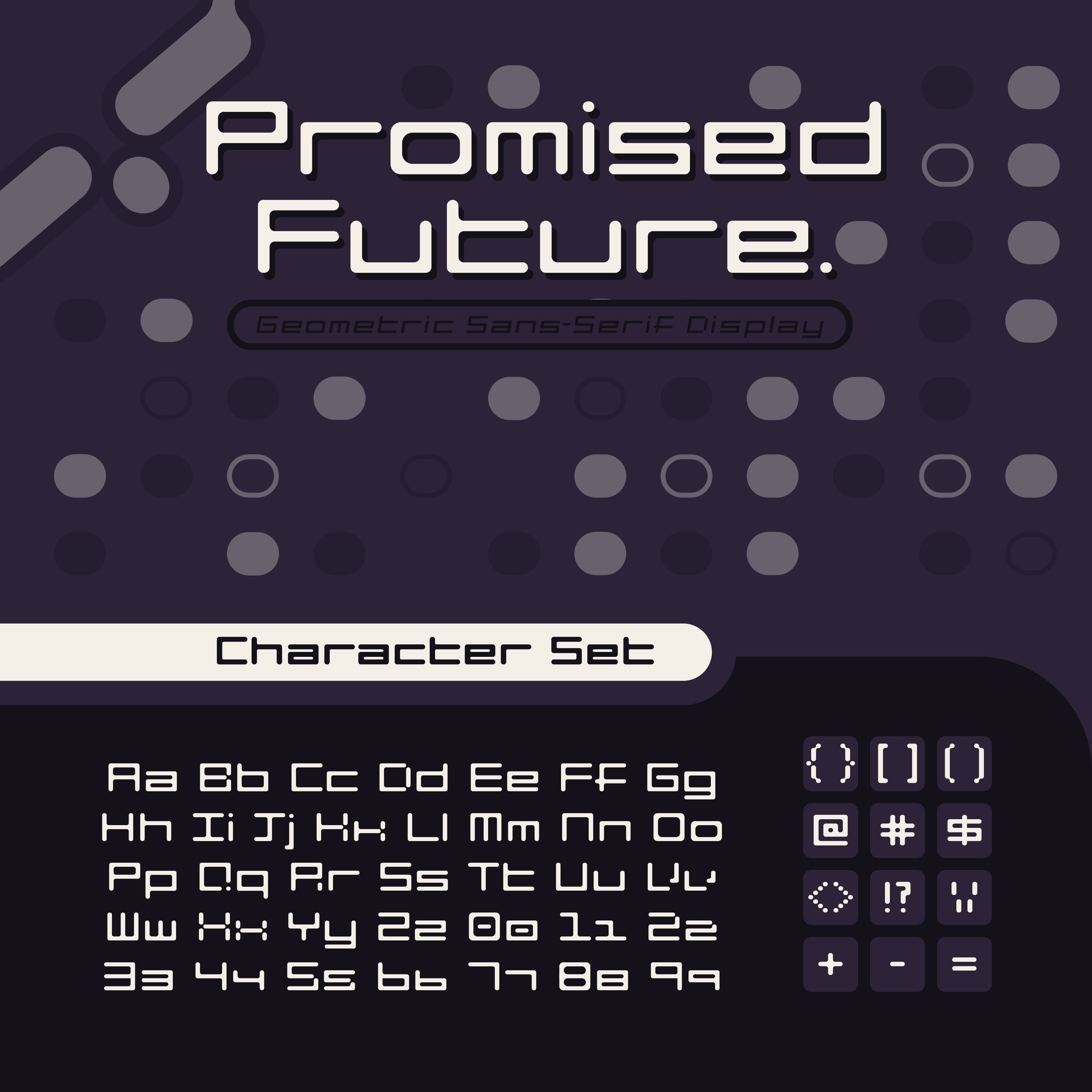 Promised Future gray typeface card